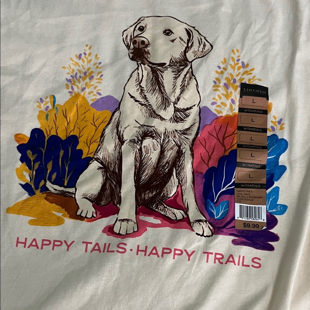 Happy Tails Graphic Tee - Cream - Picture 2 of 3